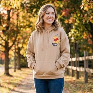 Disney Tan Winnie the Pooh Hoodie for Women